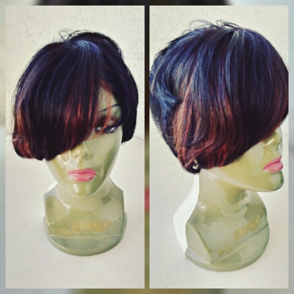 28 pcs short cut layered humanwig